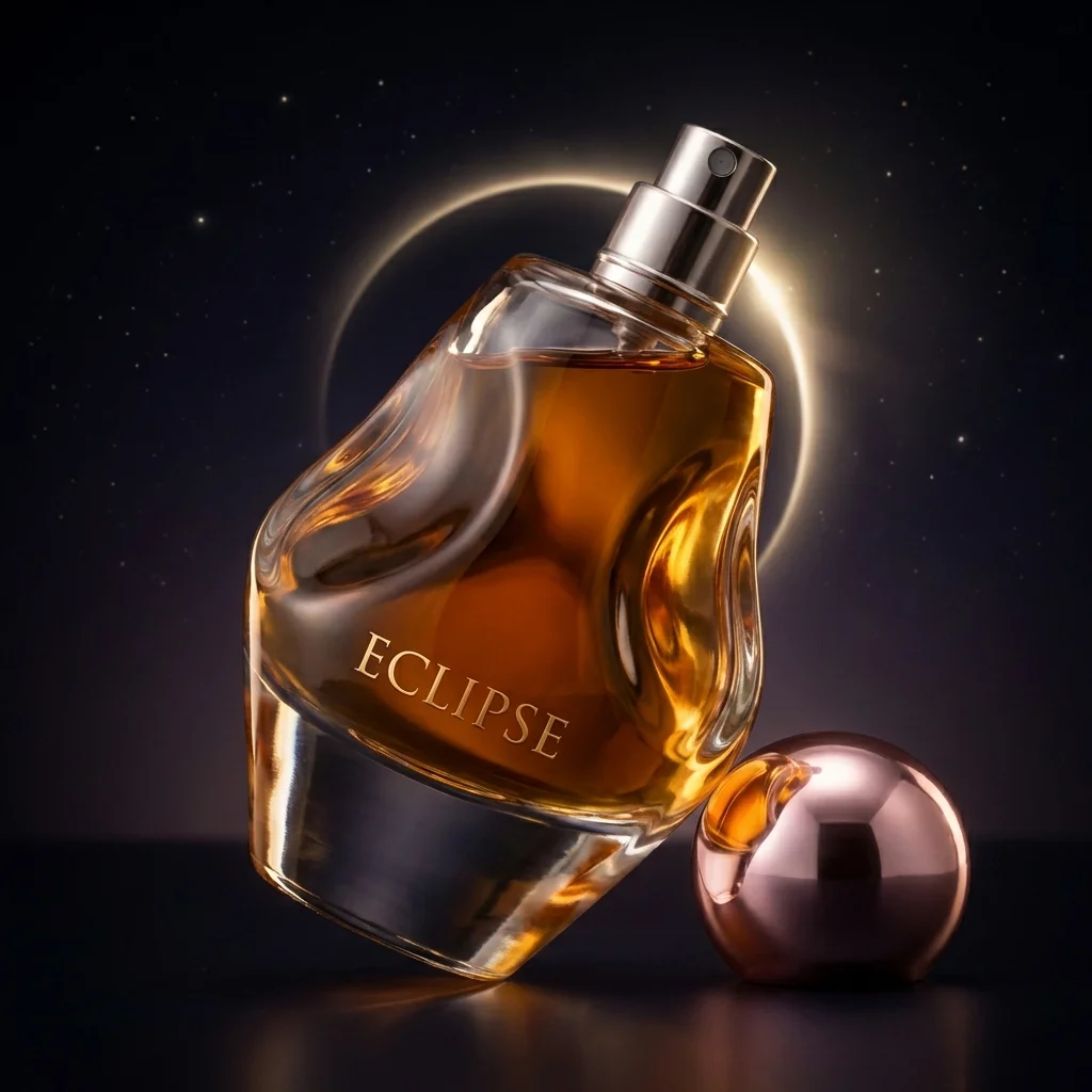 Visuel de parfum mis en scène pour une publicité Meta